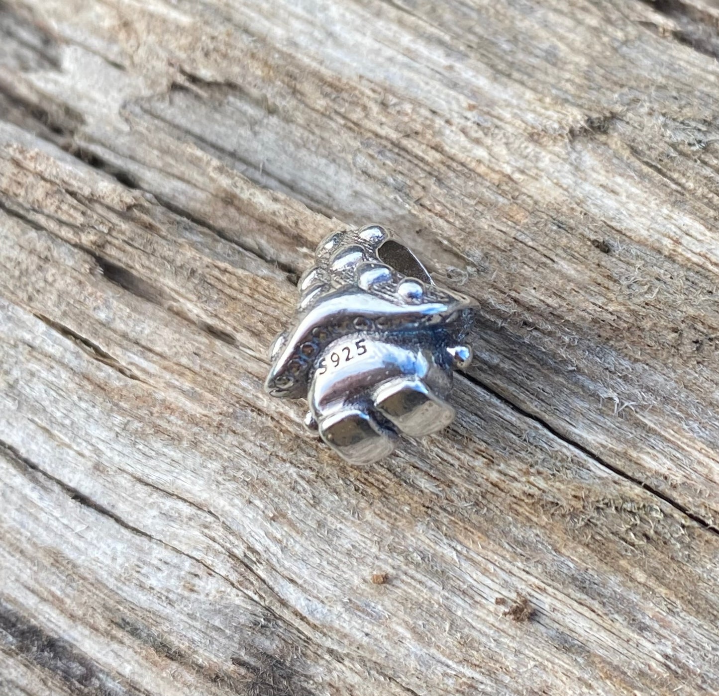 925er Sterling Silberperle Pilz