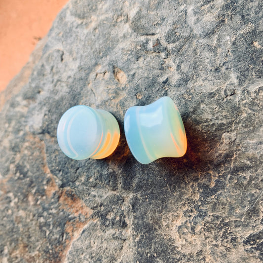 Echte Opal Plugs 14mm - DreadLocos Shop