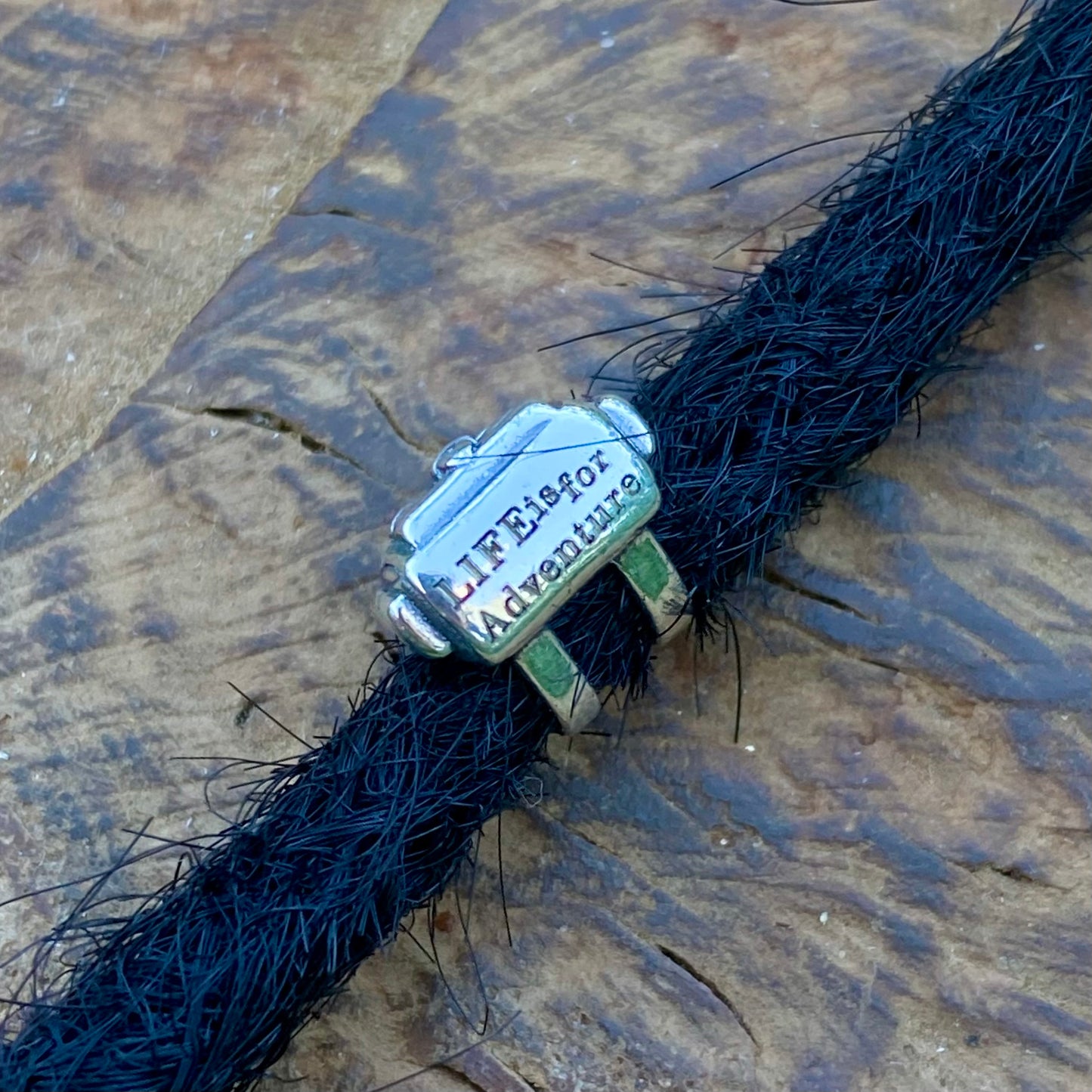 Travel Perle Rucksack für Dreads 925er Sterling Silber