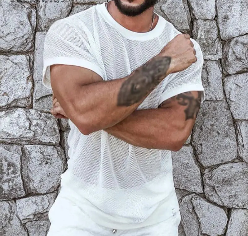 Mesh Shirt im Sommer Design