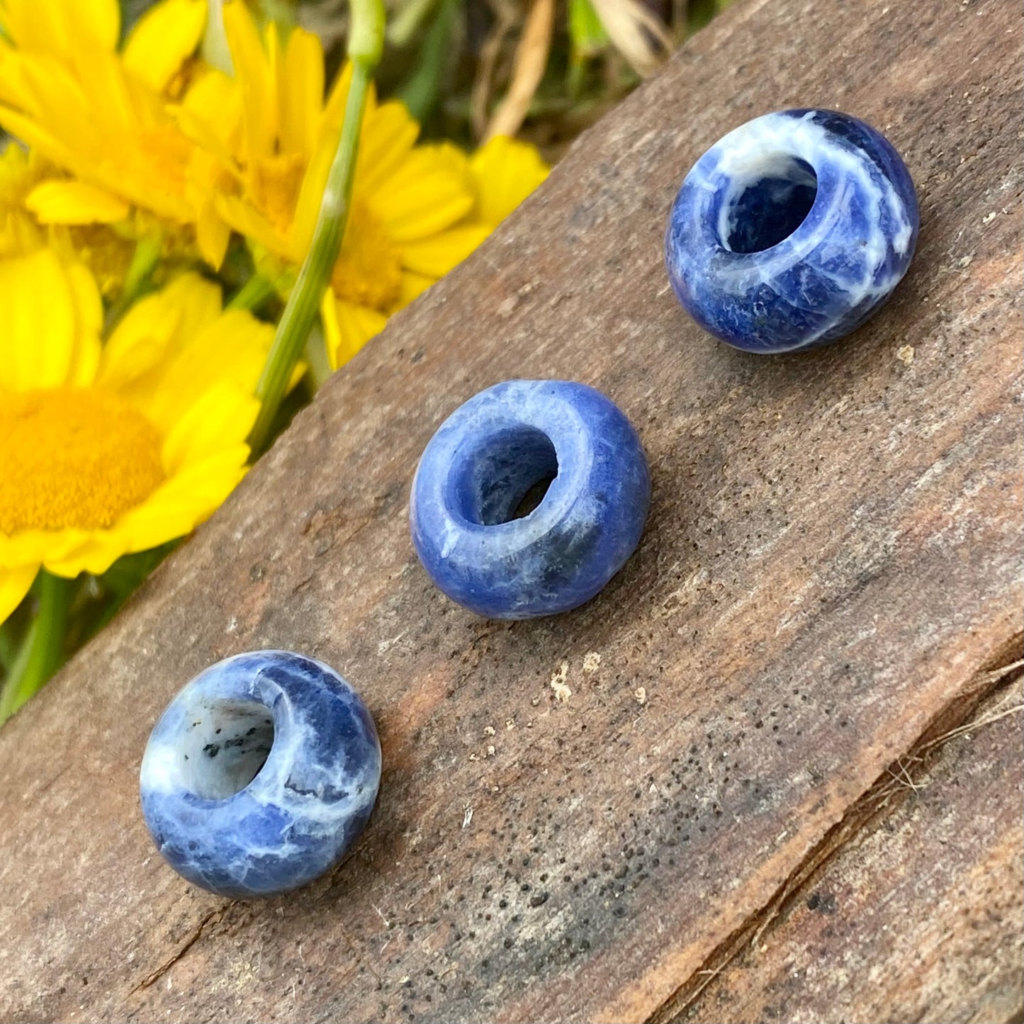Perlen aus Sodalith - DreadLocos Shop