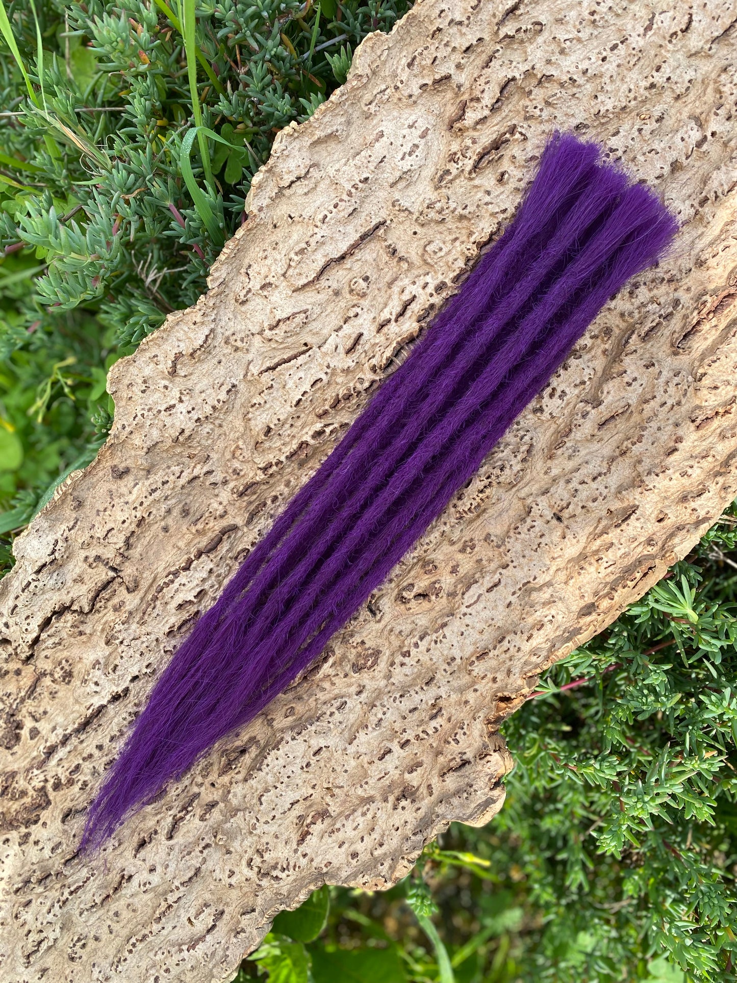 10 Europäische Echthaar Dreadlocks Blueberry v05