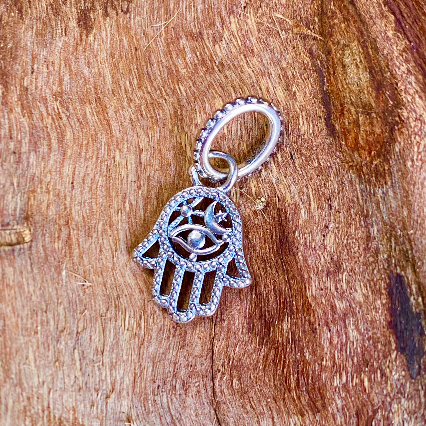 Hamsá-Hand Dreadlock-Schmuck aus Silber - DreadLocos Shop