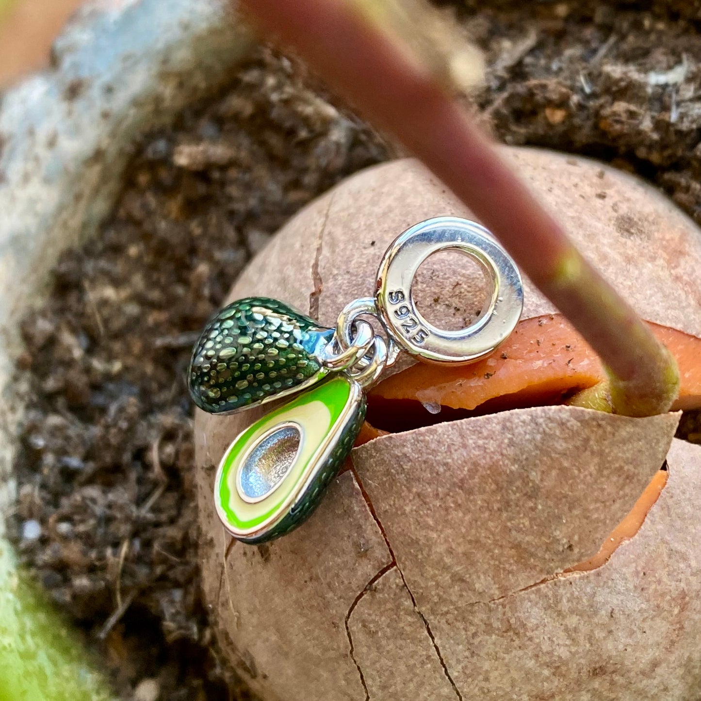 Avocado Dreadlock Schmuck 925 Silver