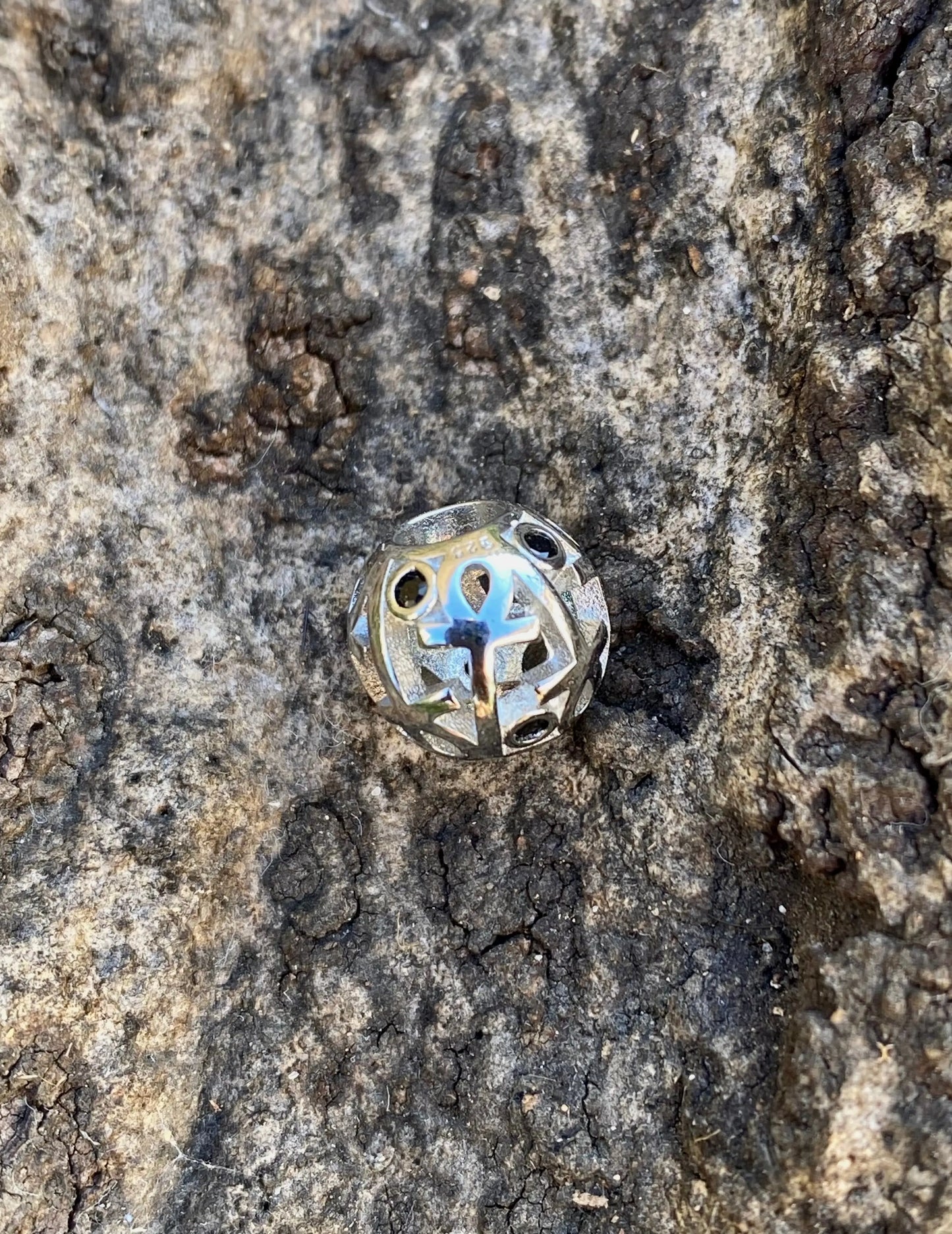 Nakimani Perle Ankh 925er Silber Sterling DreadLocos Shop