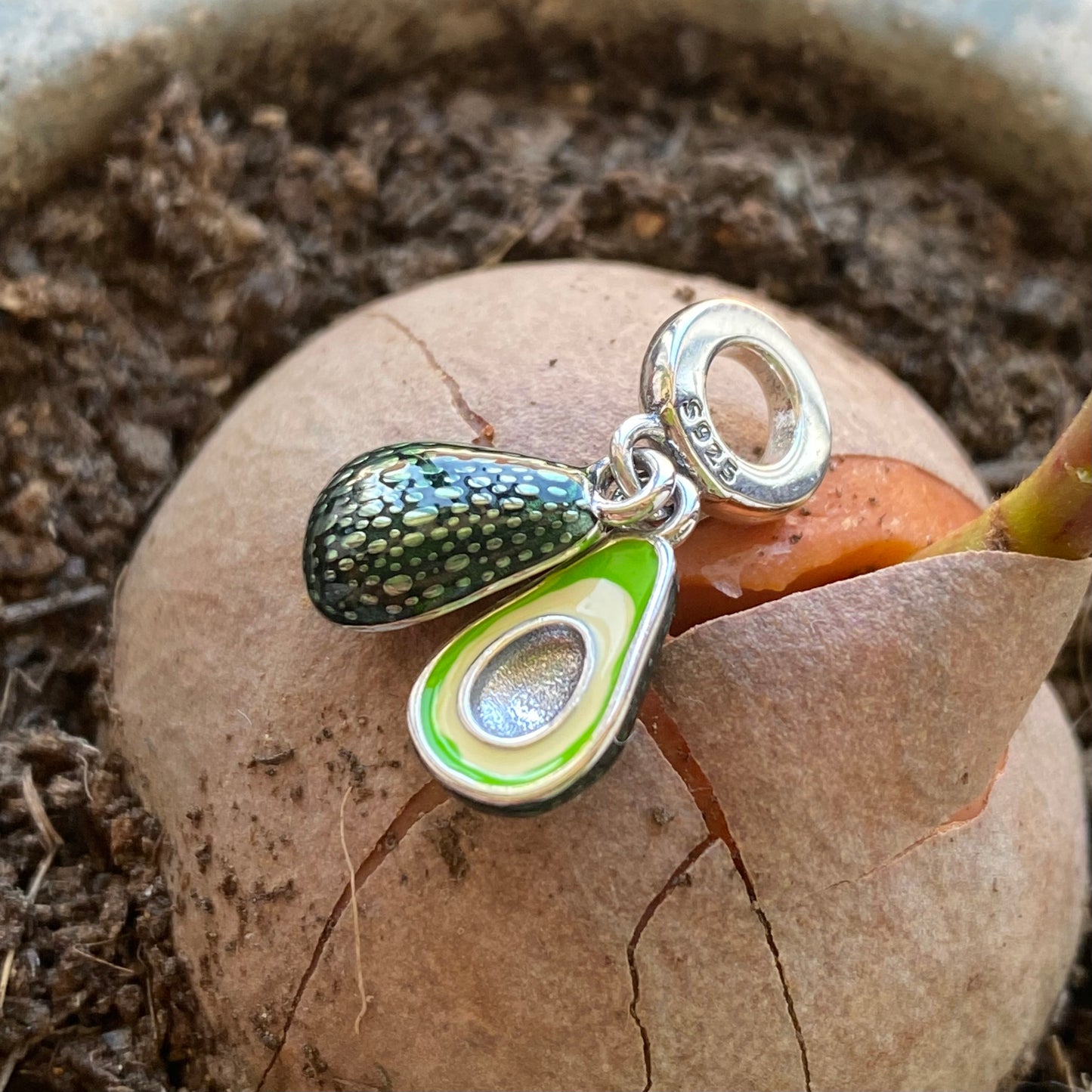 Avocado Dreadlock Schmuck 925 Silver