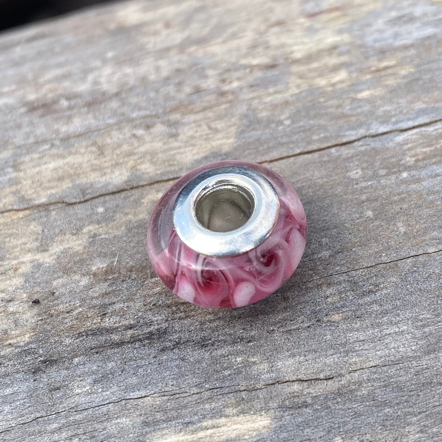 Tie Dye Rose Perle Glas