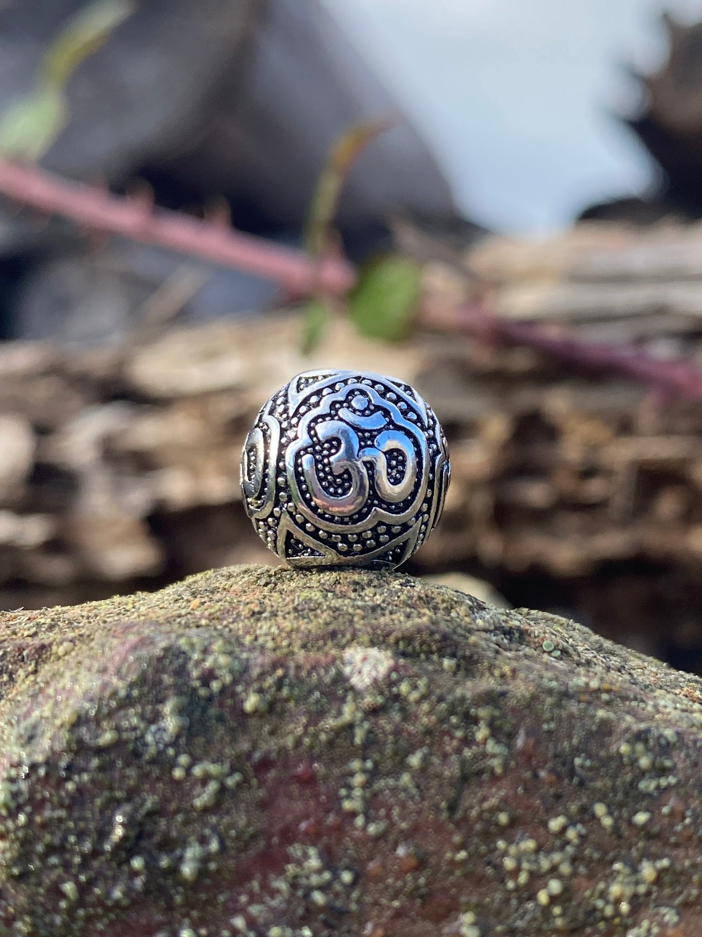Nakimani Perlen Om Namastê Silber 925er Sterling