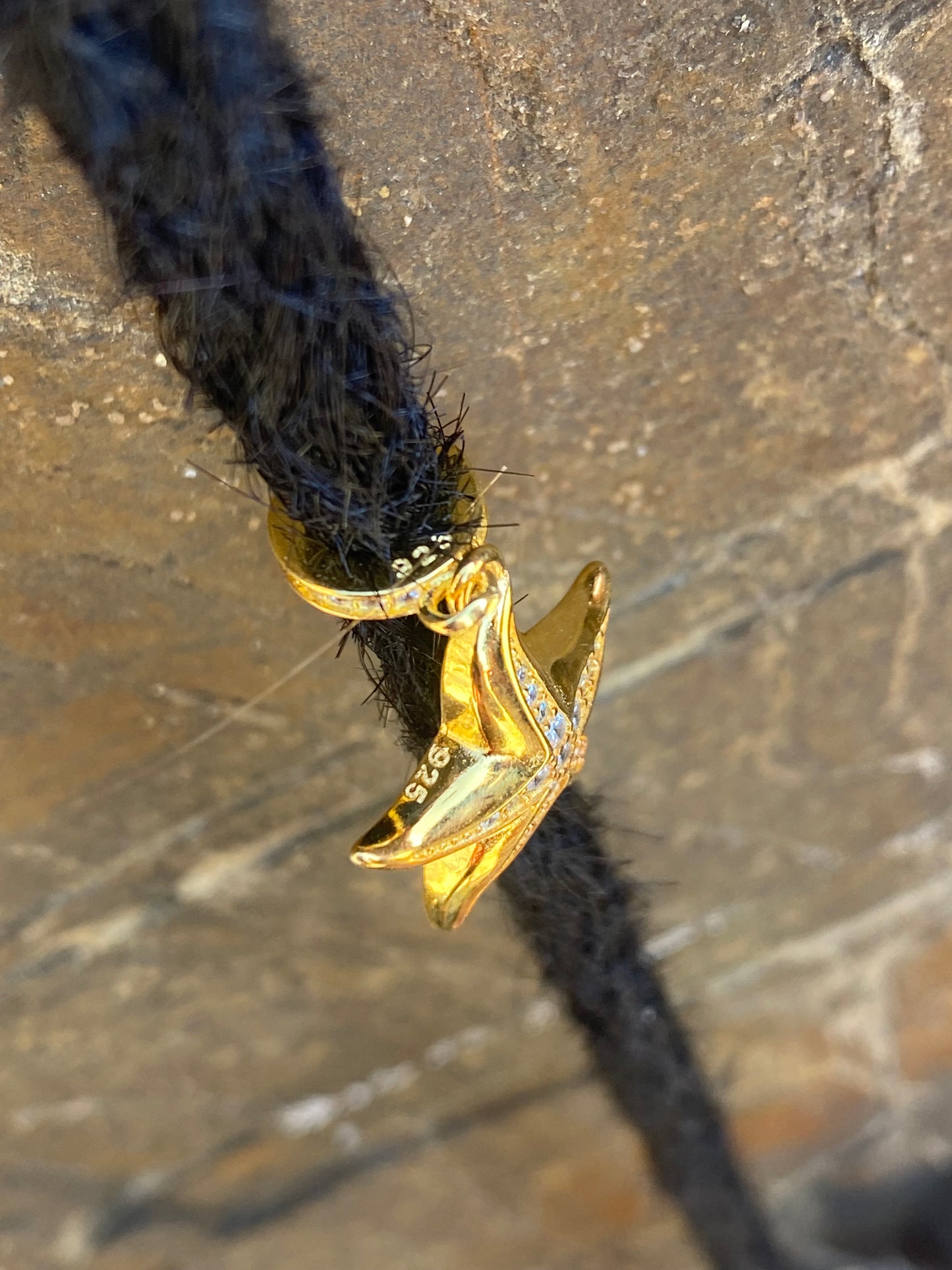 Golden Starfish 925 Sterling Silver Ocean Bead