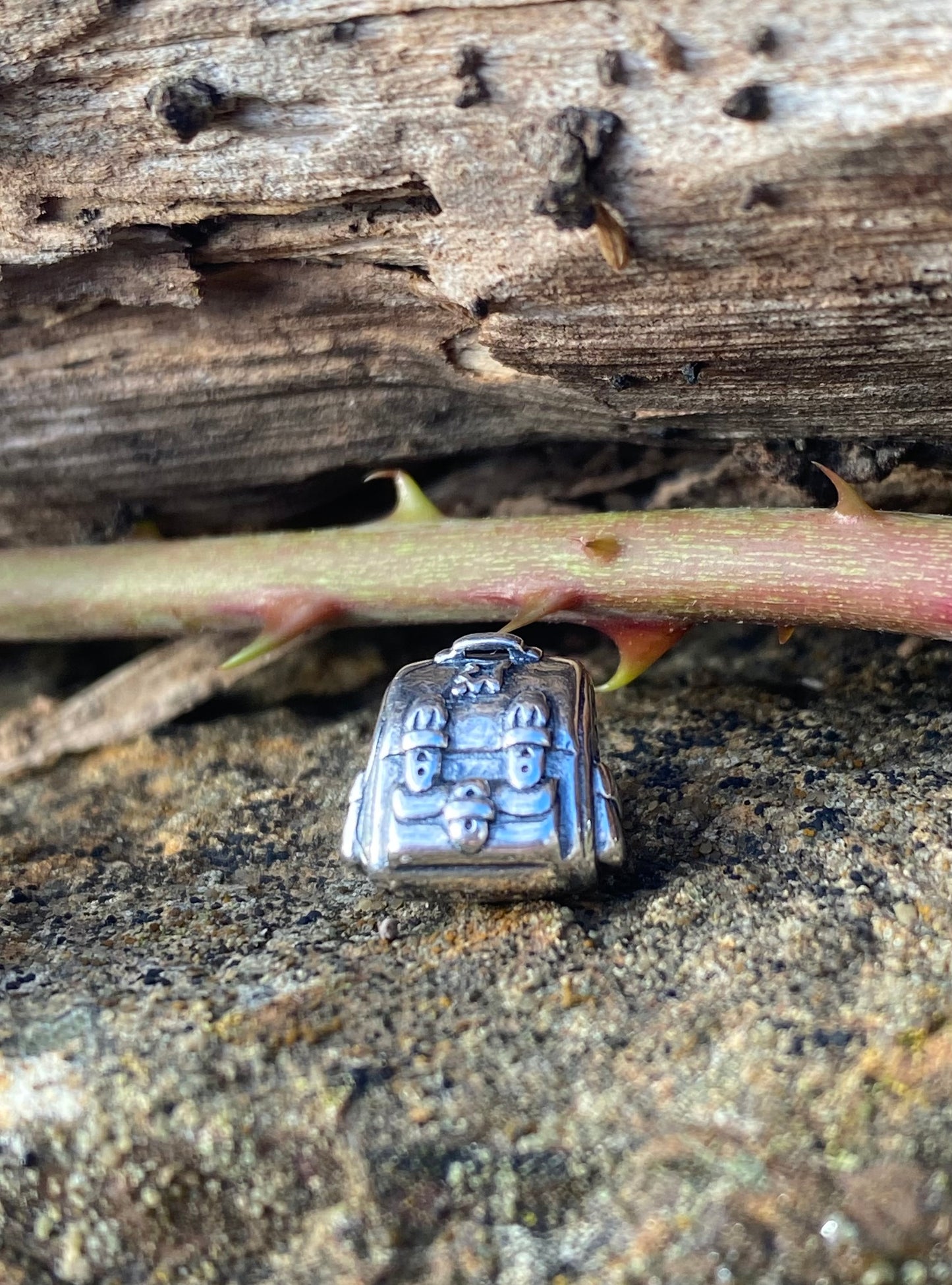 Travel Perle Rucksack für Dreads 925er Sterling Silber