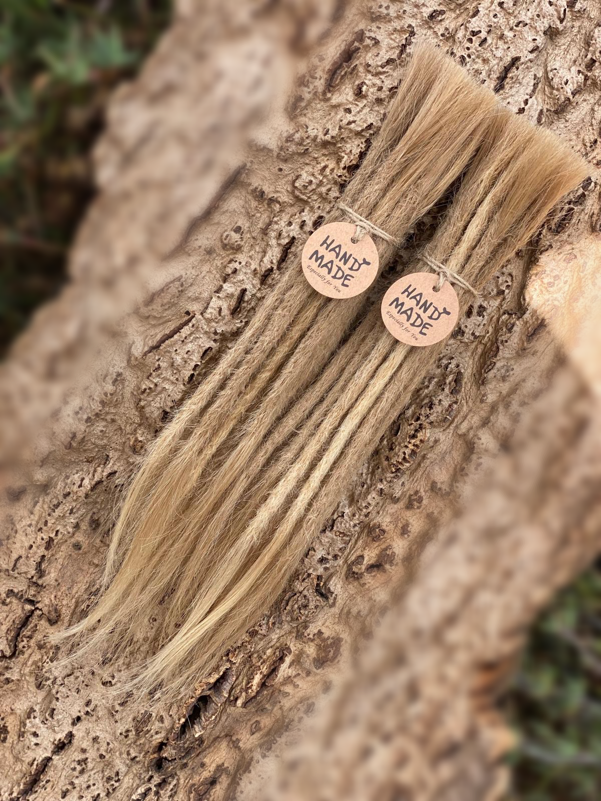 10 Europäische Echthaar Dreadlocks in Mittelgoldblond