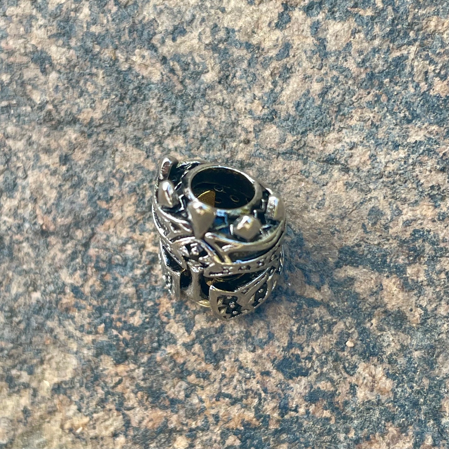 Bead Skull Knight Rebel Street Solid 925 Sterling