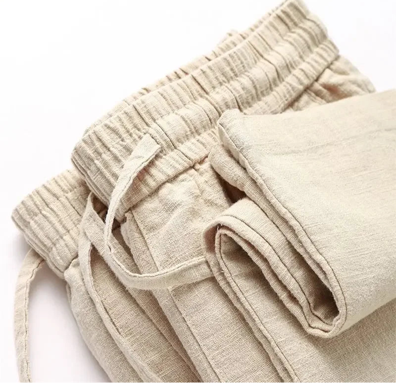 Leinen Hanf Trouser Kaki