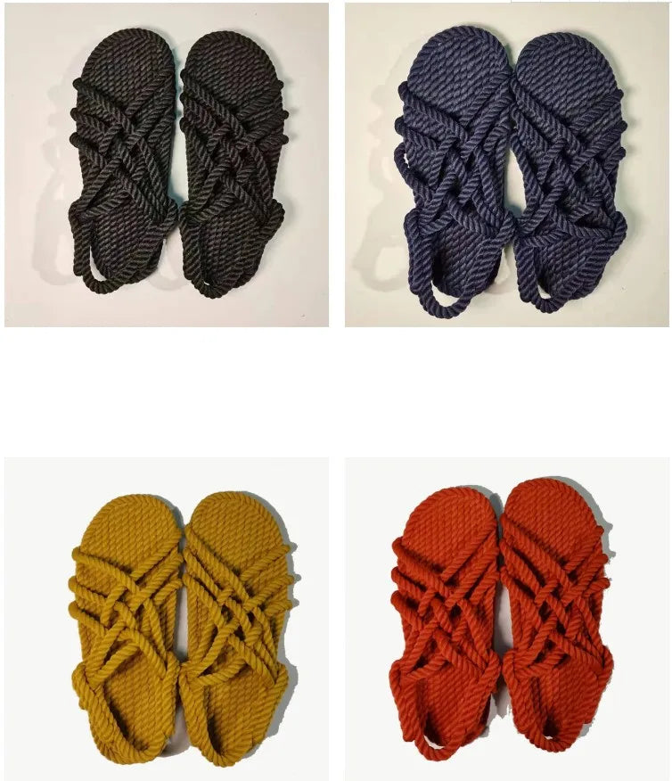 Geflochtene Seilsandalen – Komfort und natürlicher Stil