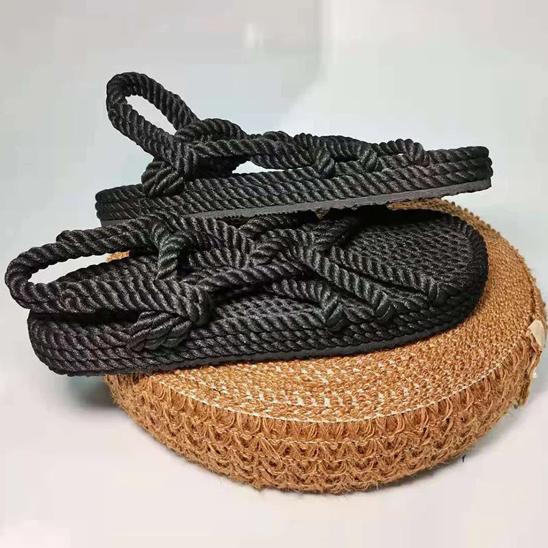 Geflochtene Seilsandalen – Komfort und natürlicher Stil