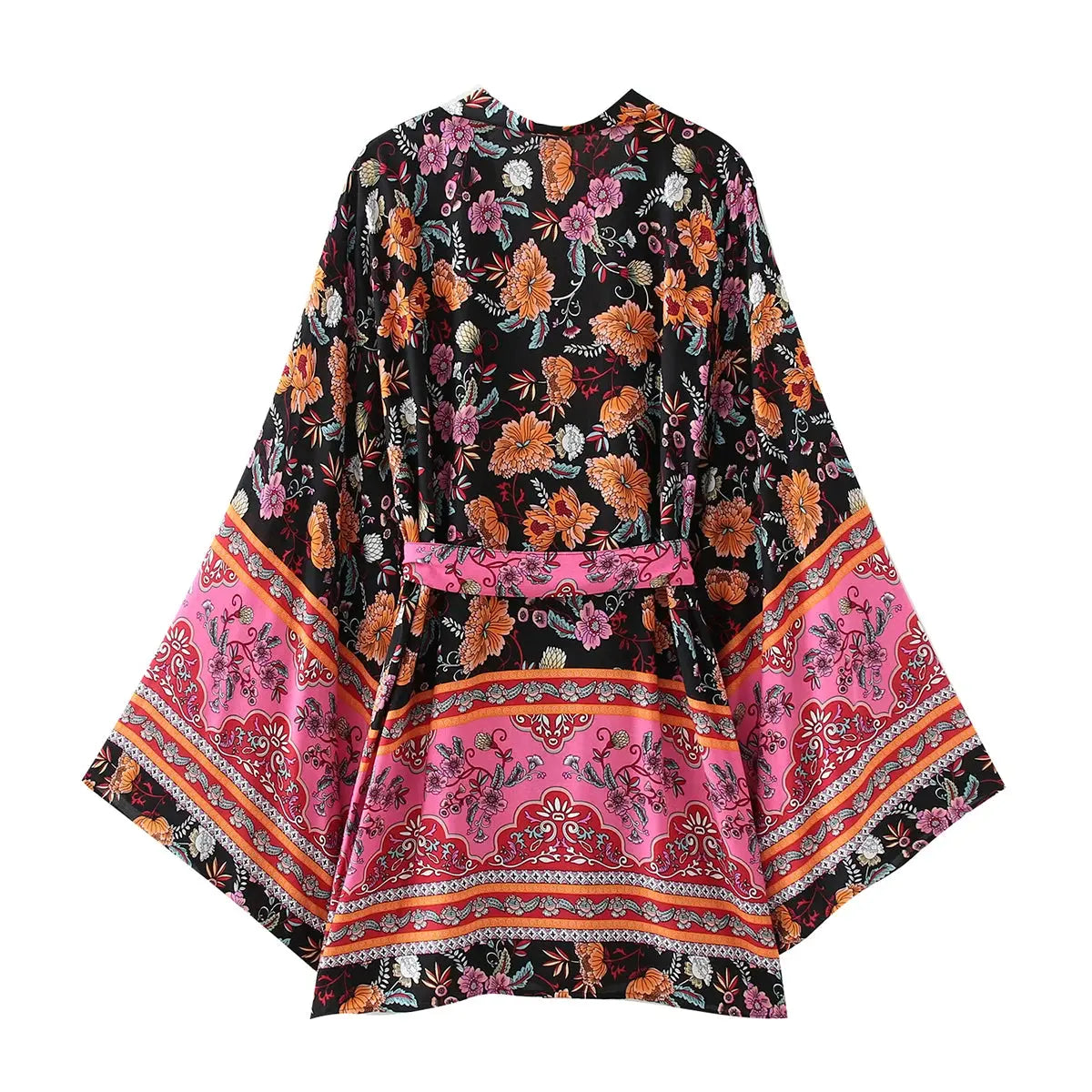 Vintage Floral Kimono aus 100% Rayon DreadLocos Shop