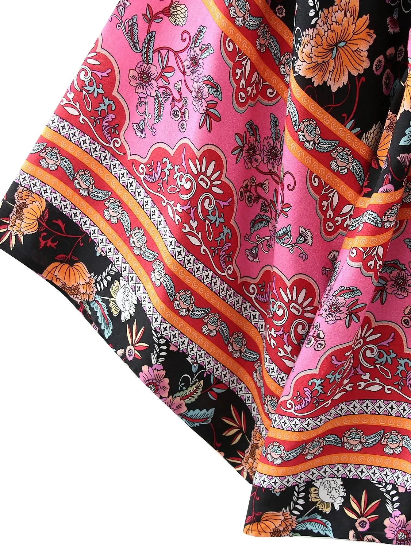 Vintage Floral Kimono aus 100% Rayon DreadLocos Shop
