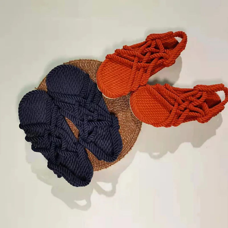 Geflochtene Seilsandalen – Komfort und natürlicher Stil