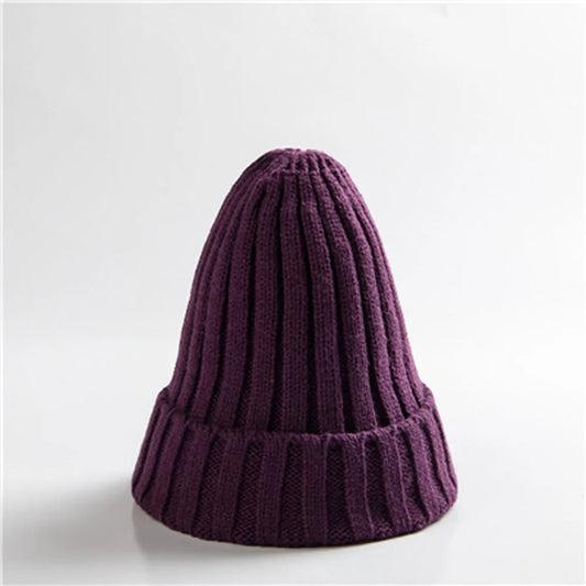 Color Knitted Wool Beanie