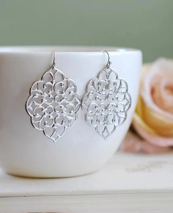 Bohemian Moroccan Filigree Zahara Ohrringe