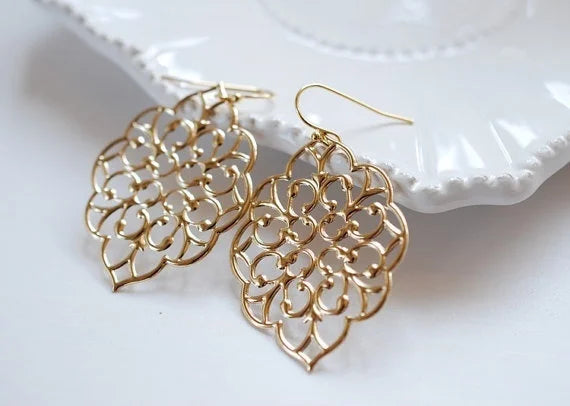 Bohemian Moroccan Filigree Zahara Ohrringe