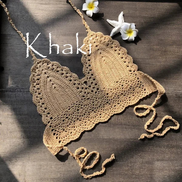 Triangle Bikini Top Woman Set 100 % Cotton - DreadLocos Shop