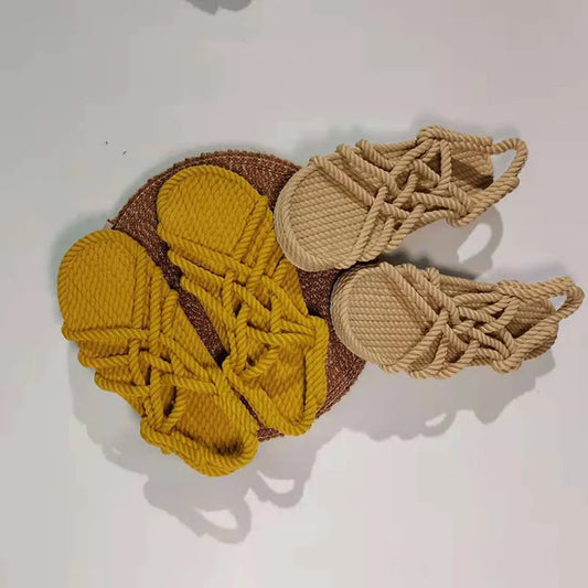 Geflochtene Seilsandalen – Komfort und natürlicher Stil