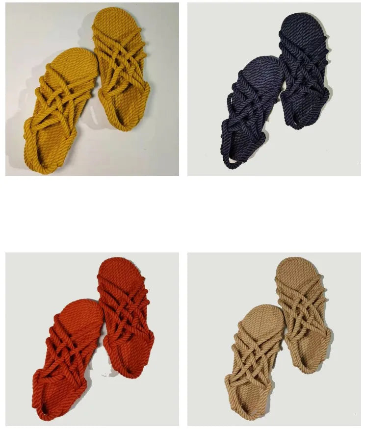 Geflochtene Seilsandalen – Komfort und natürlicher Stil