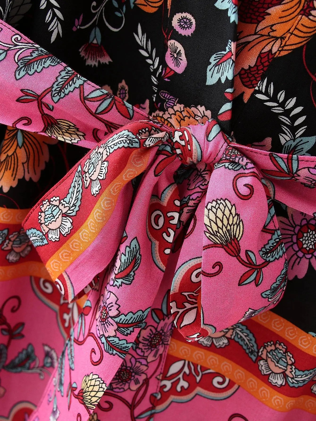 Vintage Floral Kimono aus 100% Rayon DreadLocos Shop