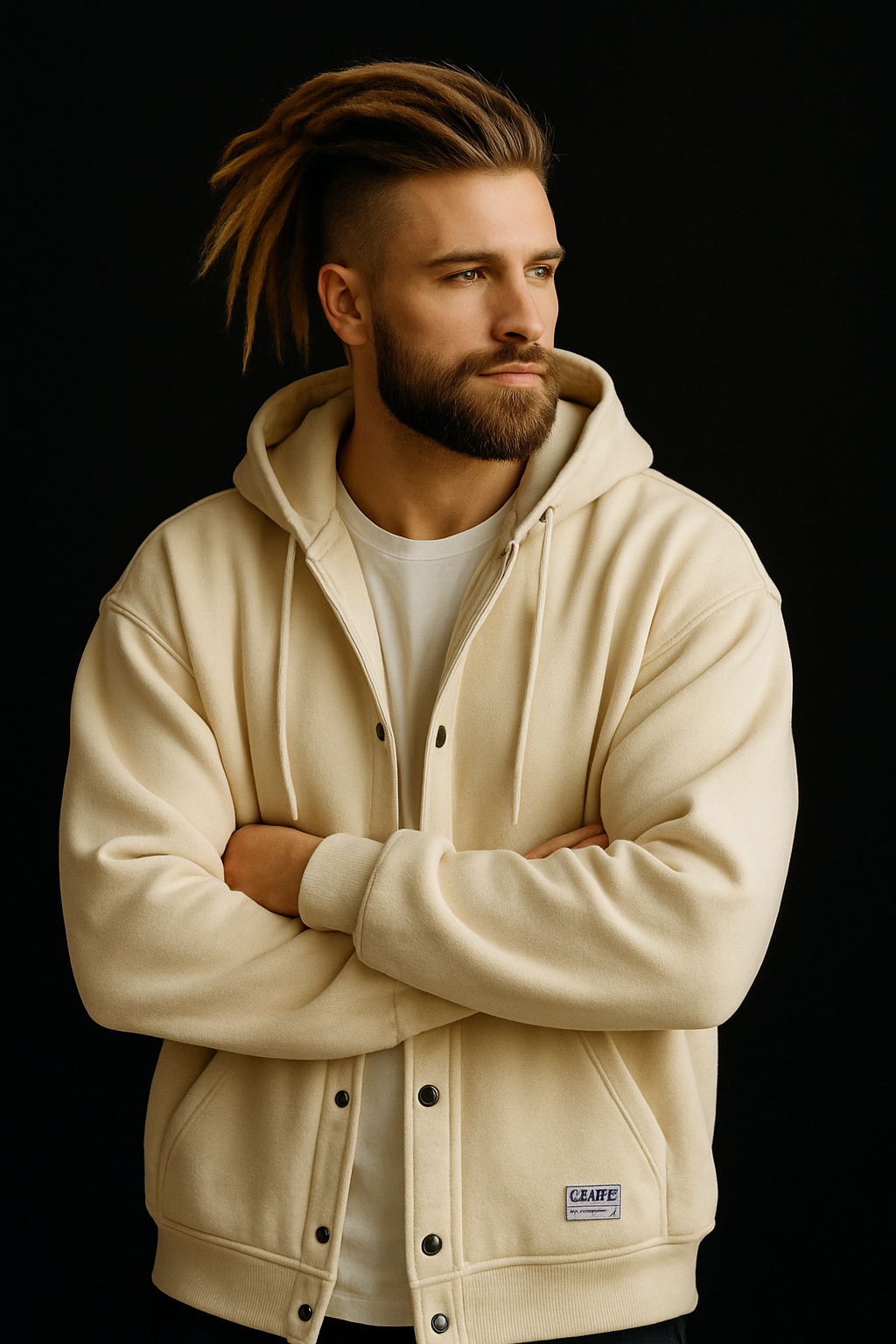 Button UP Men’s Hoodie - DreadLocos Shop