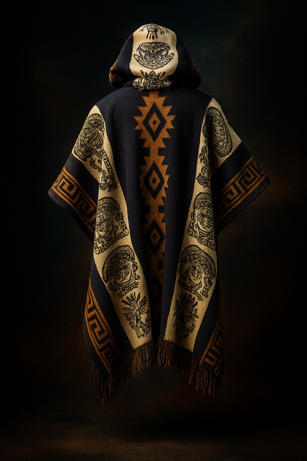 Cloack Poncho Mayan Cultura - DreadLocos Shop