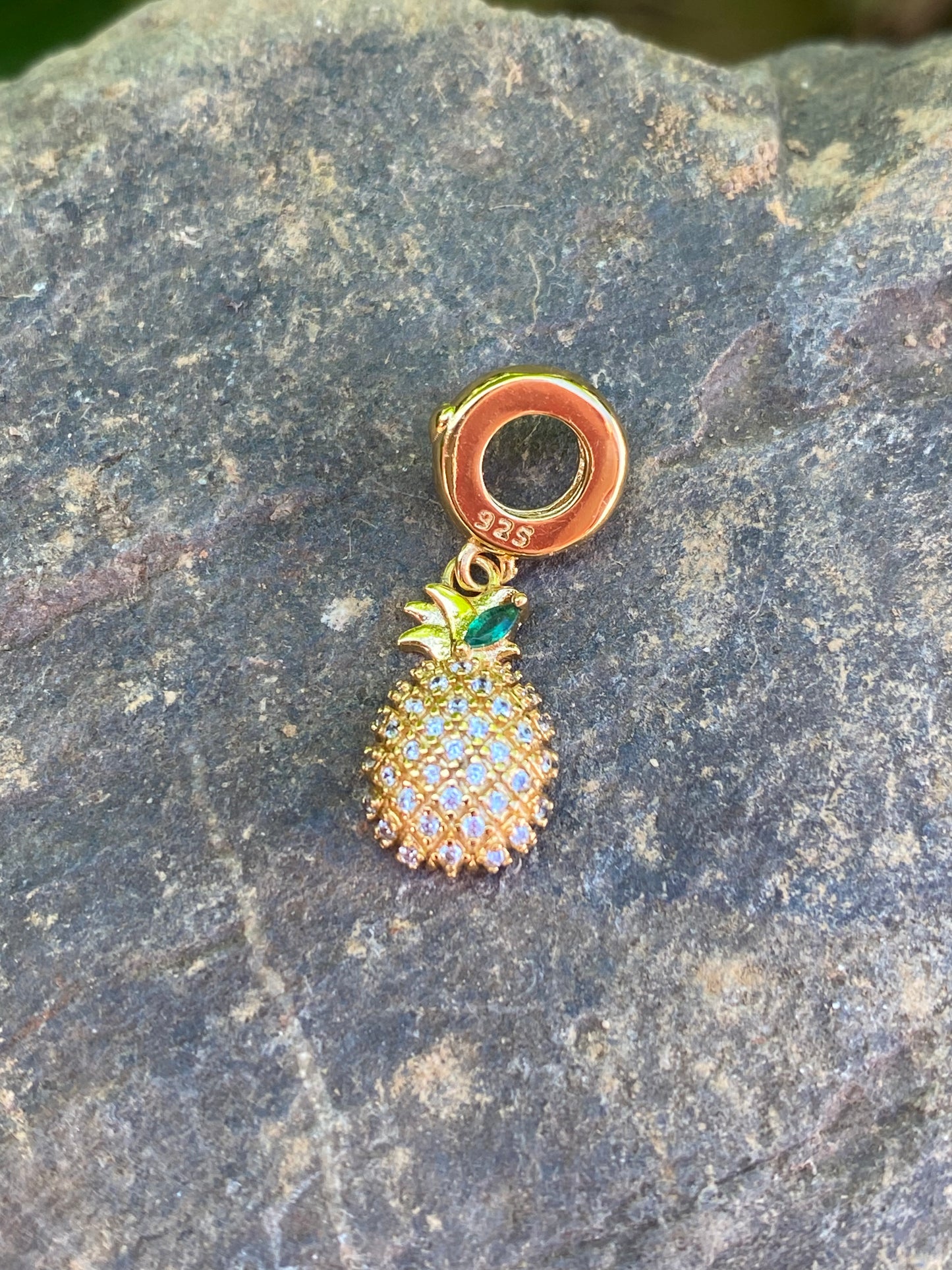 Ananas Dreadlock-Schmuck aus Gold - Silber 925