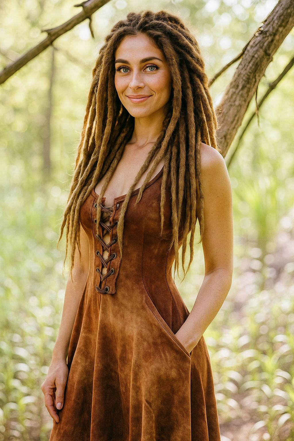 Vintage Medieval Gothic Punk Witch Dress