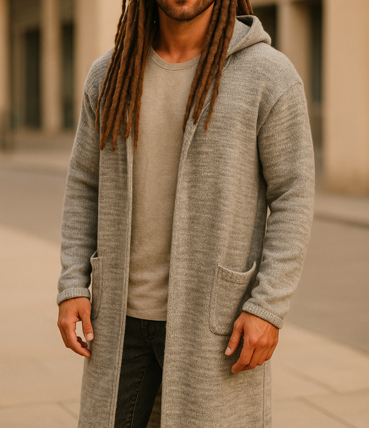 New 2024 Mens Knitted Cotton Cardigan - DreadLocos Shop