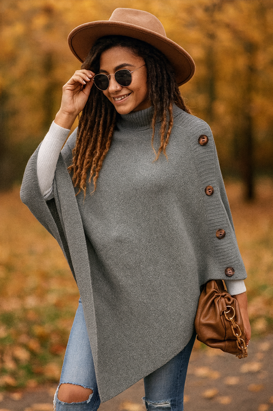 Cloak Sweater Oversized Cape Coat