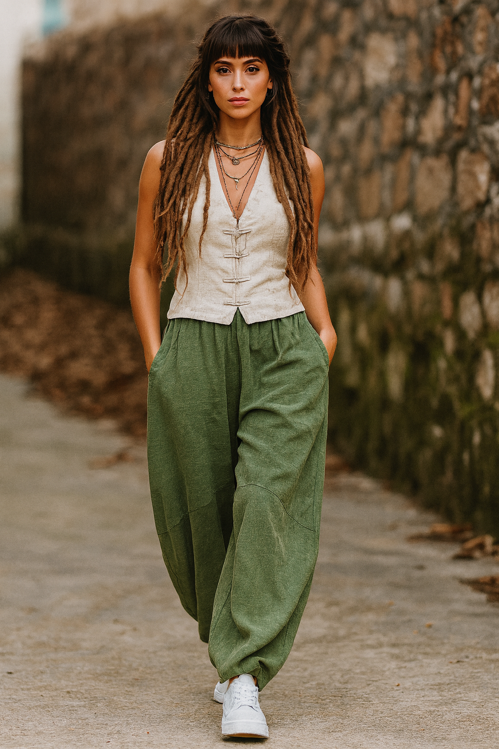 Comfortable Cotton Linen Bloomers for Women