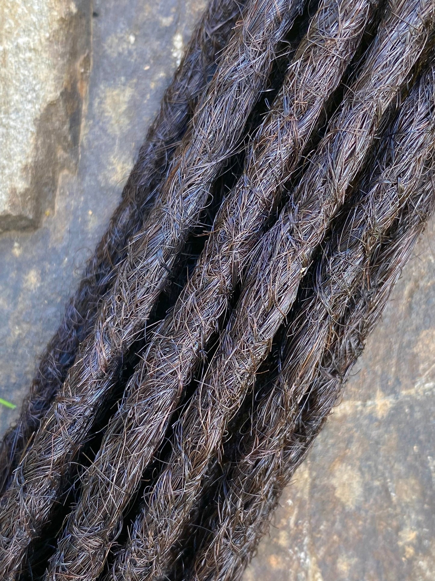 10 Europäische Echthaar Dreadlocks in Dunkelbraun #04