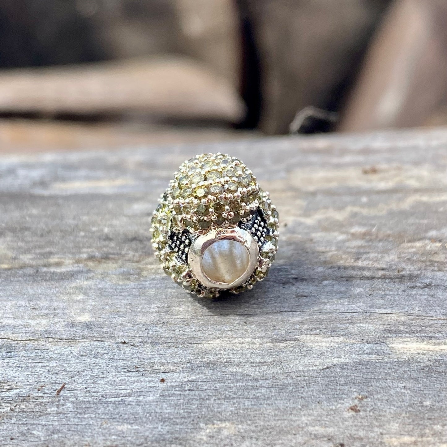 Oktopus-Perle aus 925er Sterling Silber mit hochwertigen Strass