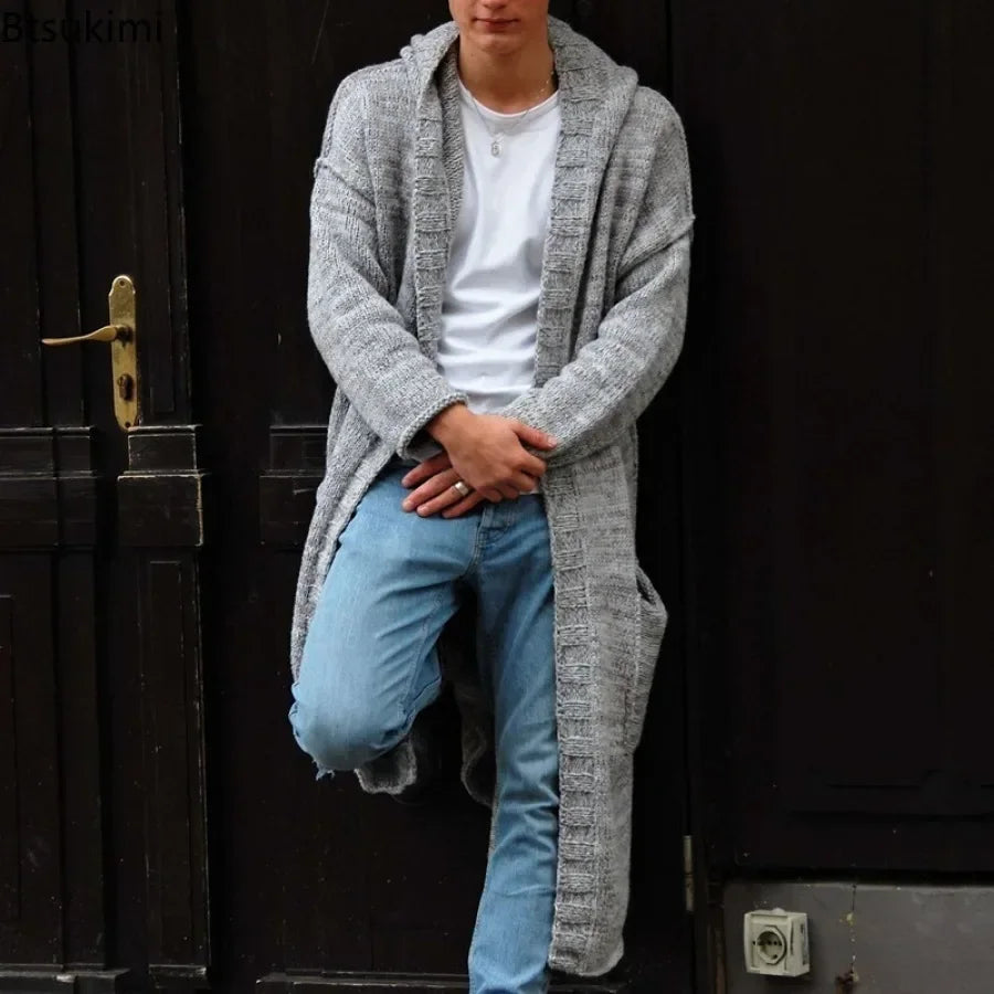 New 2024 Mens Knitted Cotton Cardigan