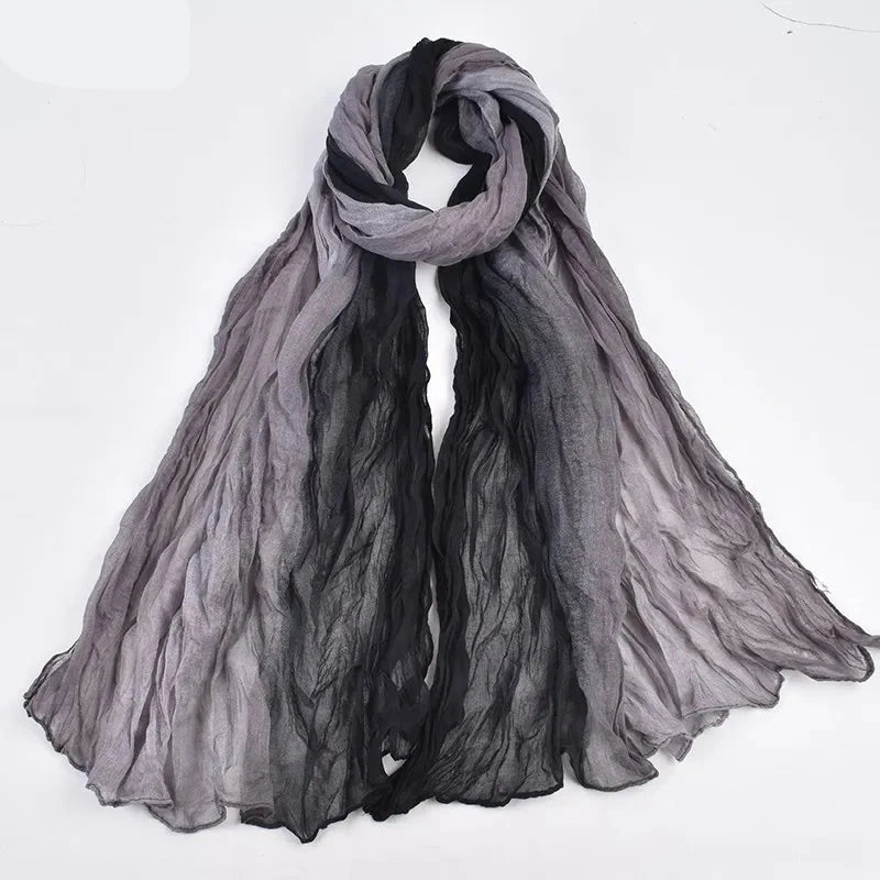 Pashmina aus Balinesischem Garn mit Gradualem Farbverlauf