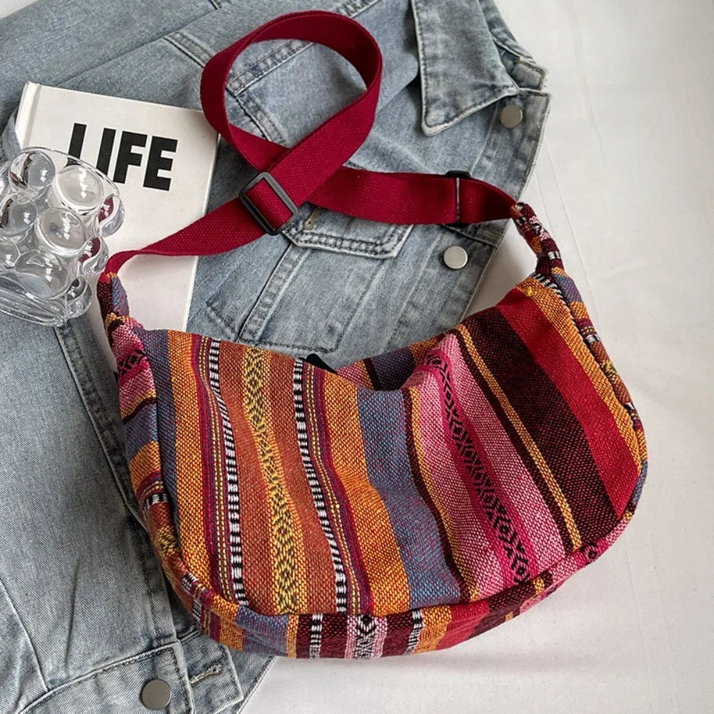 Canvas Shoulder Bag Large Capacity
