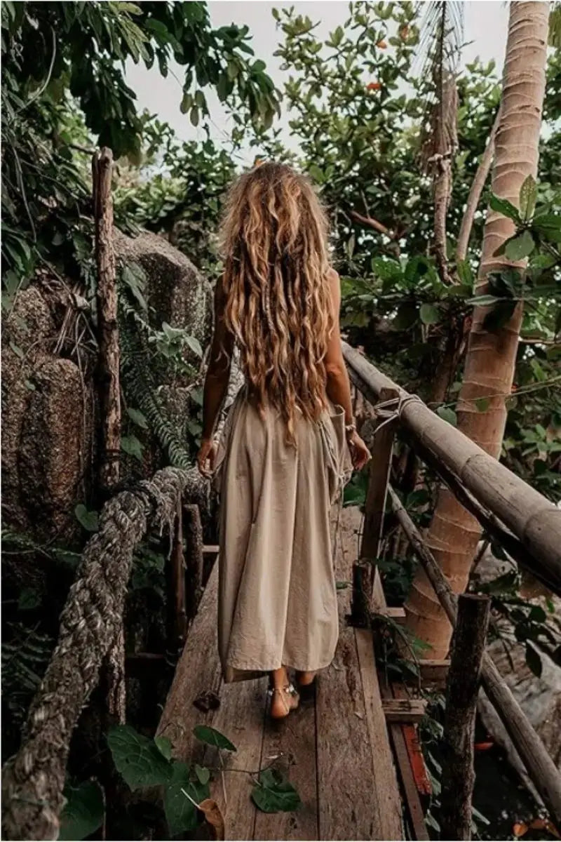 Boho Kleidung - Stilvoller Boho-Rock *Baumwolle* - DreadLocos Shop