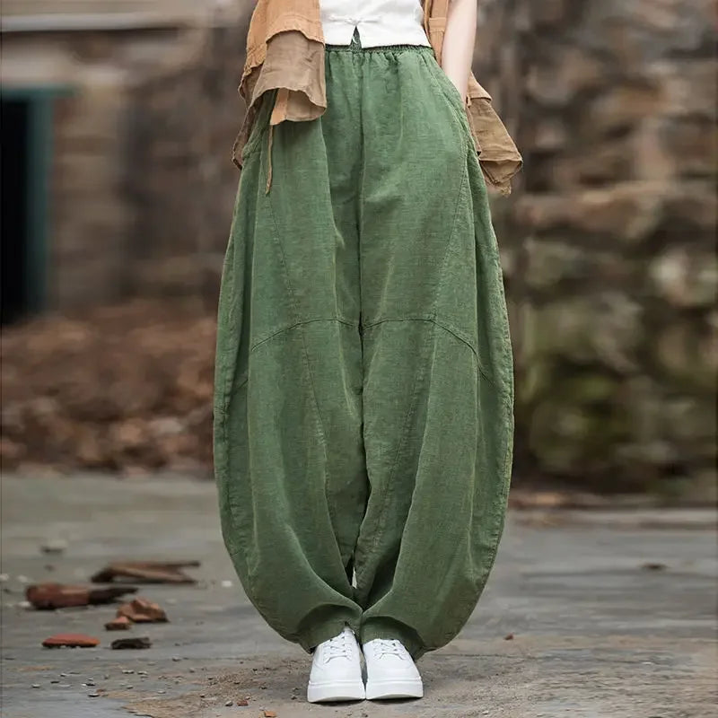 Comfortable Cotton Linen Bloomers for Women