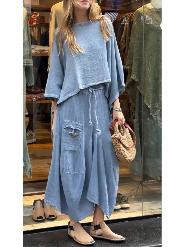 Casual 2-Teiliges Rock Set für Damen