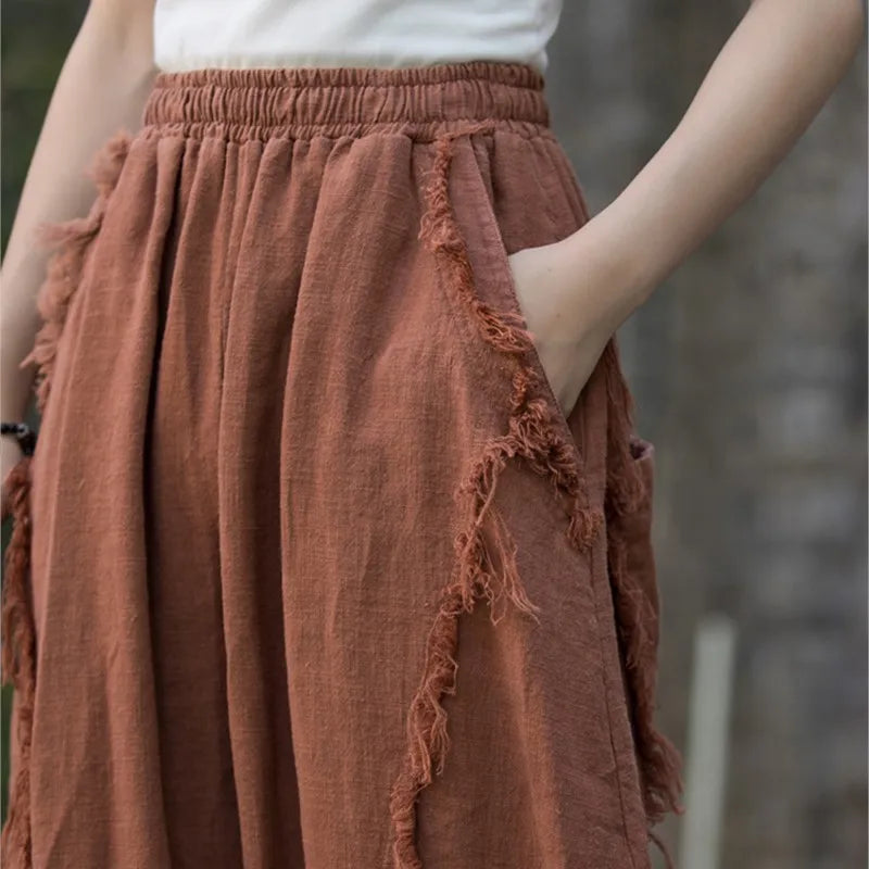 Leinen Trouser mit Wollbund - DreadLocos Shop
