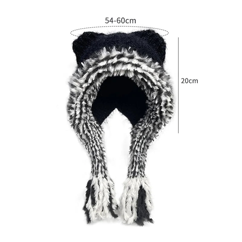 Plush beanie for winter