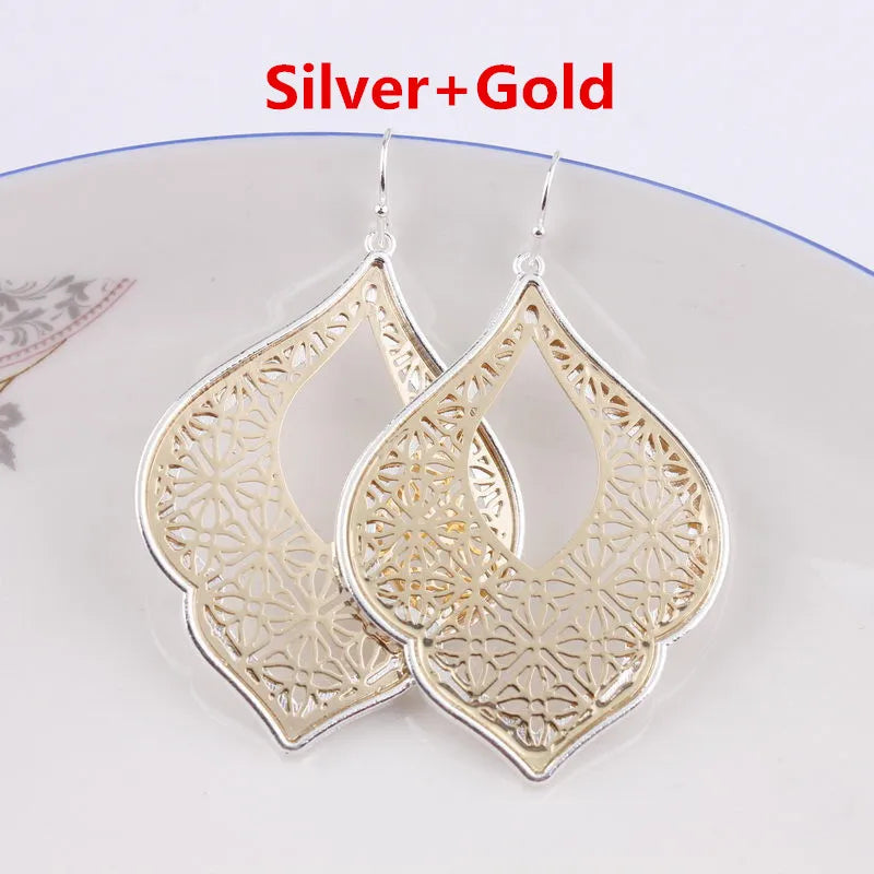 Quatrefoil Blume Geometrische Marokkanische  Nour Ohrringe