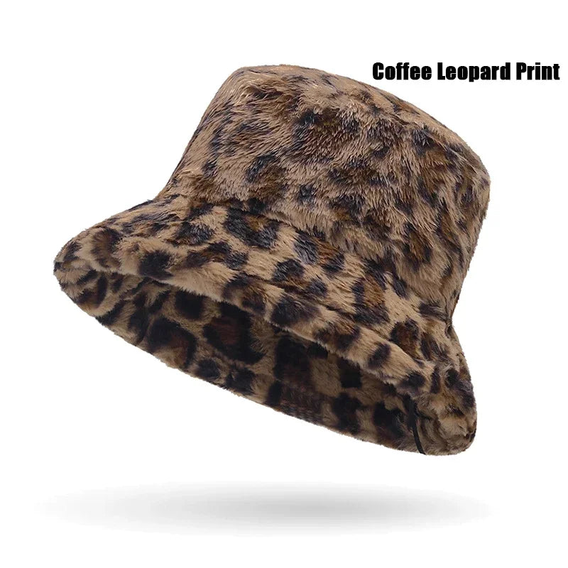 Cotton Winter Womens Plush Bucket Hat - DreadLocos Shop