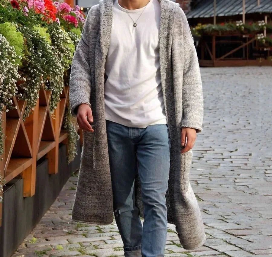 New 2024 Mens Knitted Cotton Cardigan