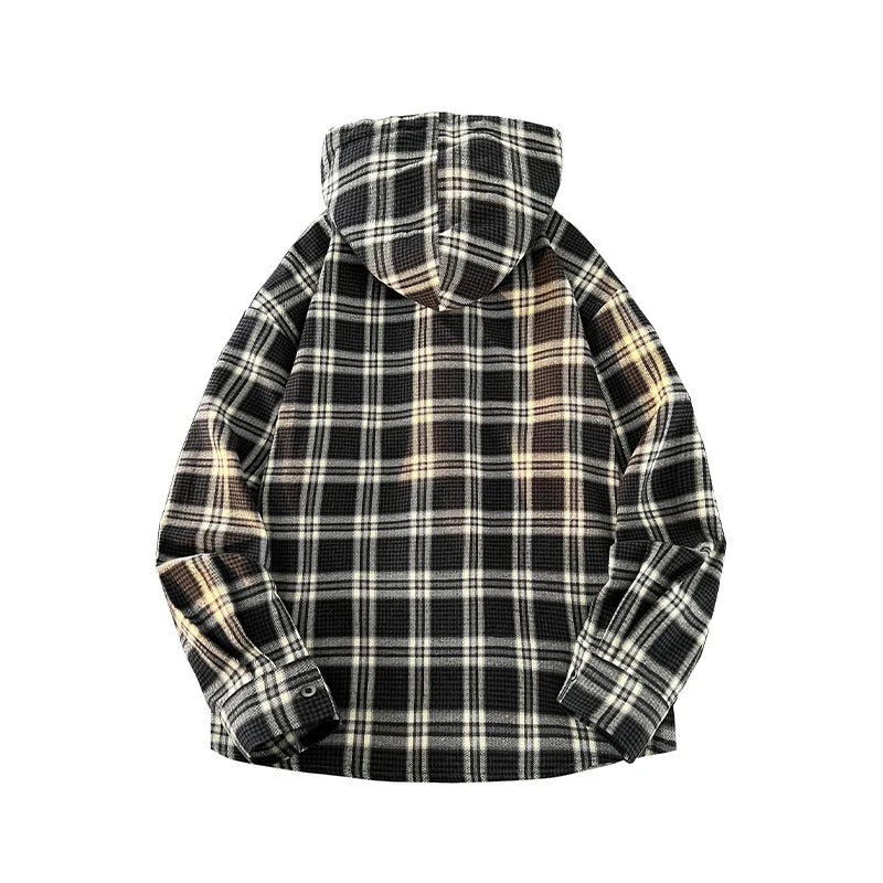 Washed Vintage Check Hooded